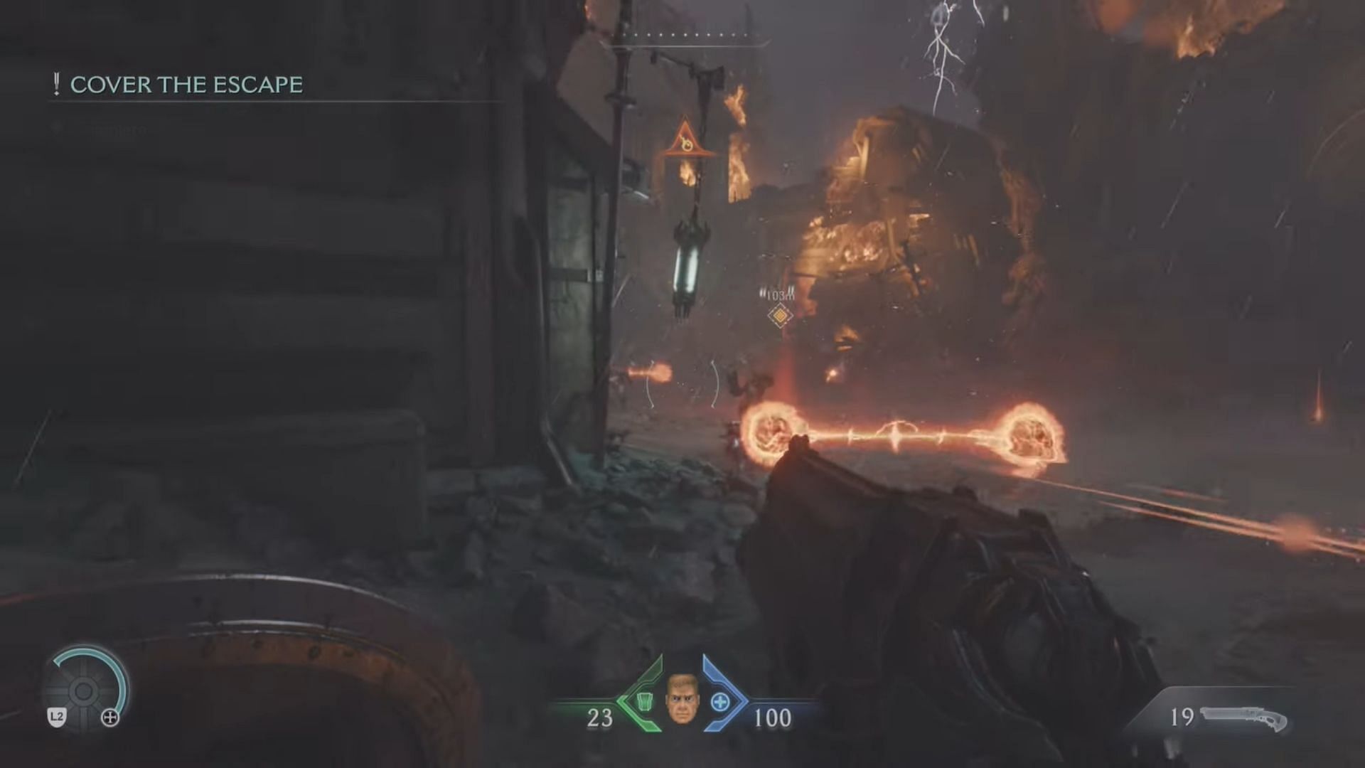 Red indicator attacks (Image via Bethesda Softworks)